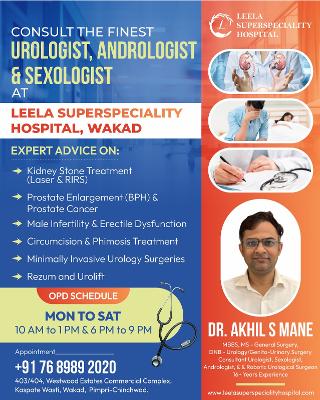 Dr. Akhil S Mane - Leading Urologist, Andrologist & Sexologist in Pune | PCMC Urologist | Leela Hospital Wakad